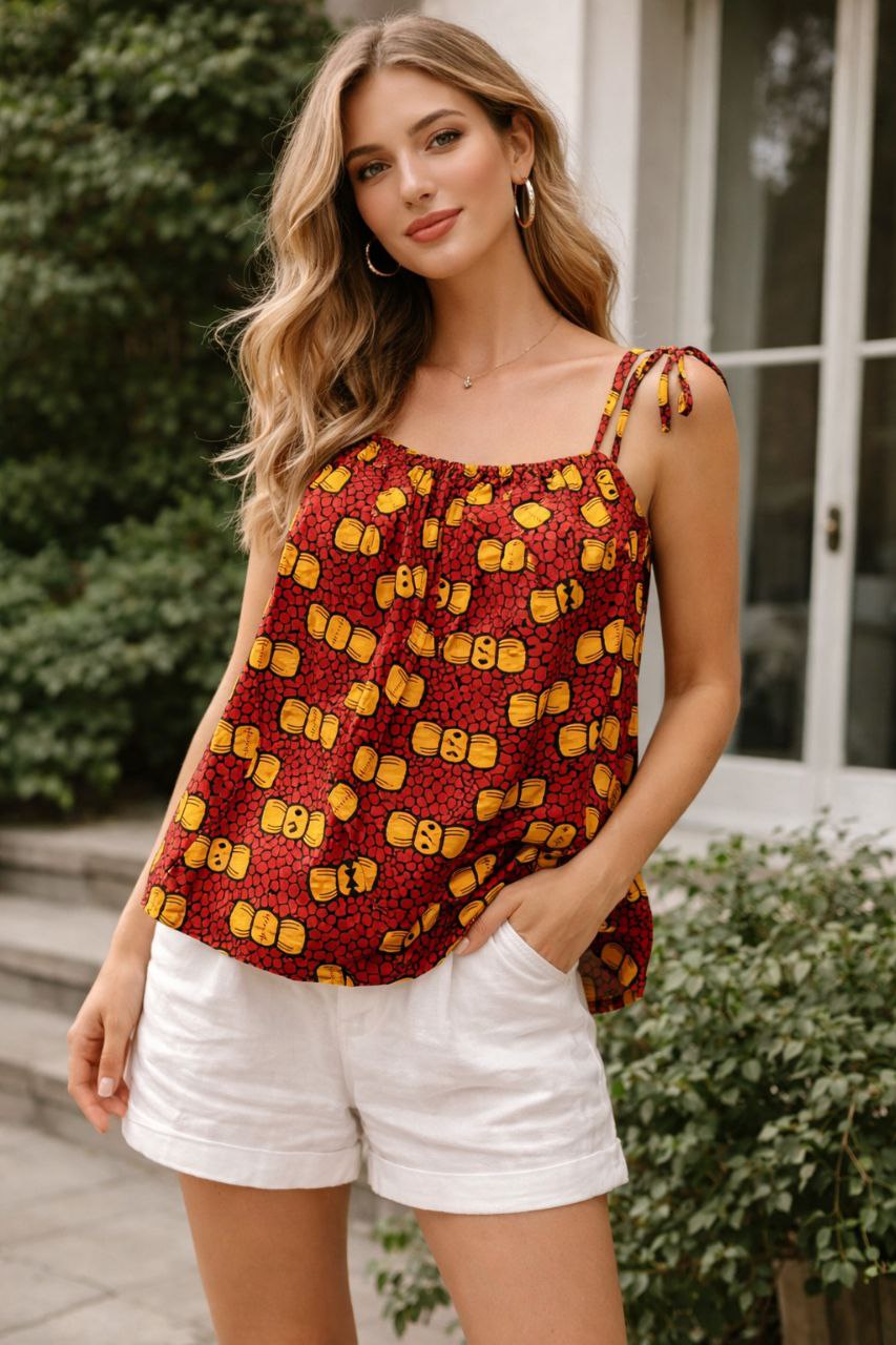 Ankara Print Two-Piece Set - Modern African Fashion