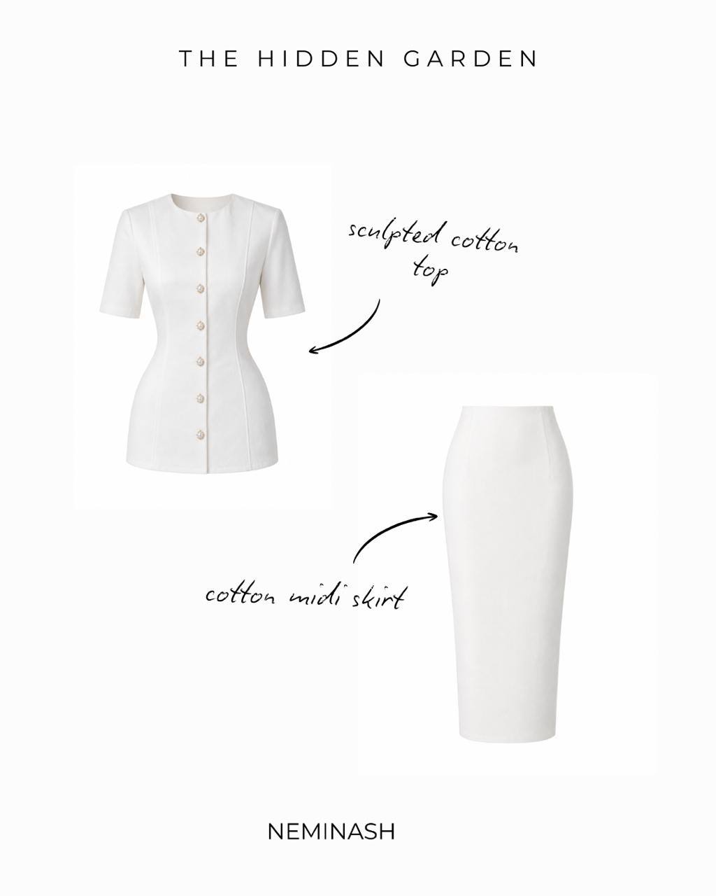 Hidden Garden Ivory Dress Collection